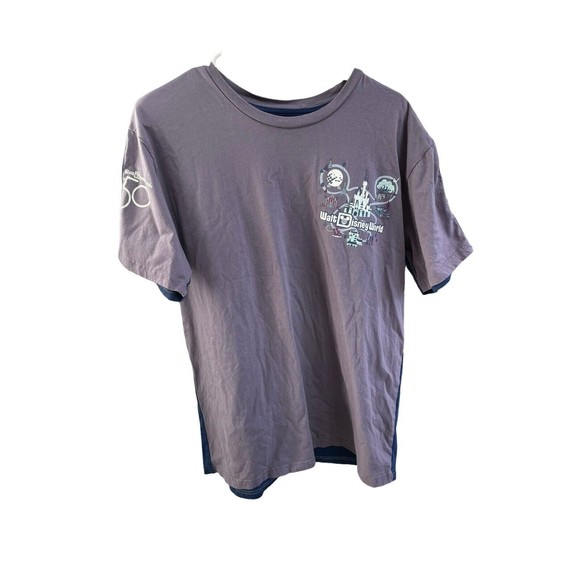 disney 50th anniversary t shirt blue purple size large Graphic Print Limited - Picture 2 of 8